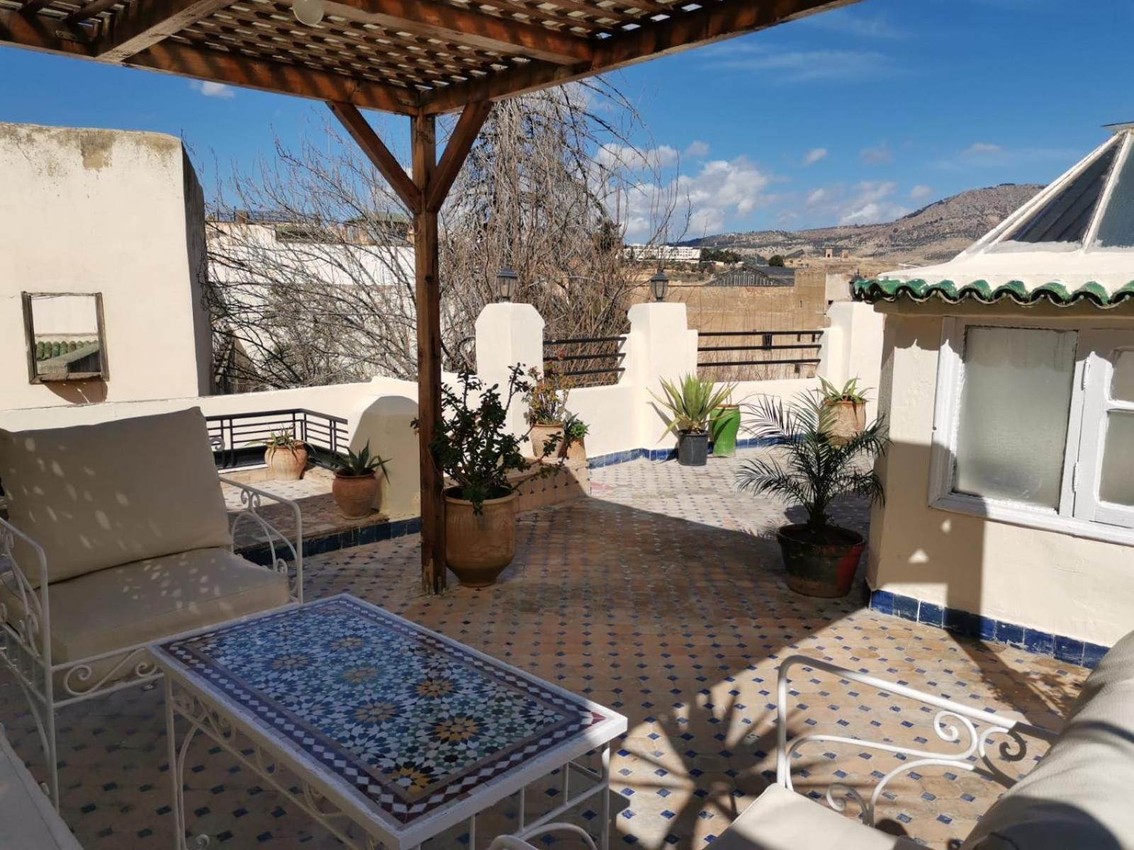 Riad Avec Terrasse Privee Et Piscine Partagee A 300M Фес Екстер'єр фото